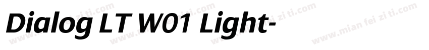 Dialog LT W01 Light字体转换